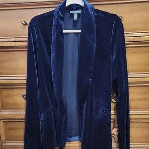 Modcloth Midnight Velvet Blazer